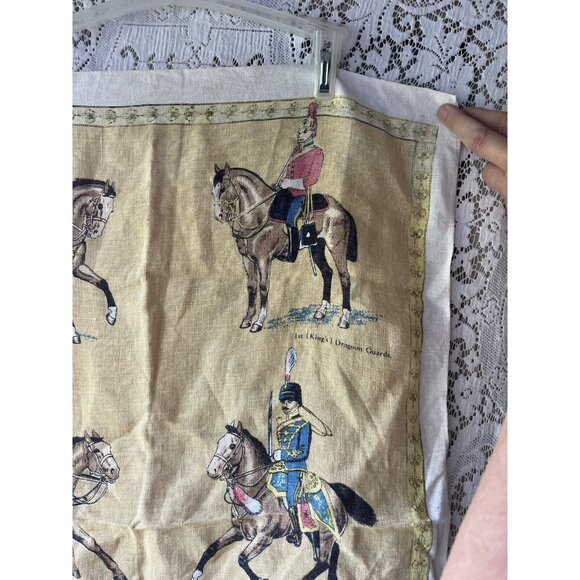 Vintage Victorian Era Royal Cavalry by Irish Cabin Linens Ireland - Picture 7 of 8